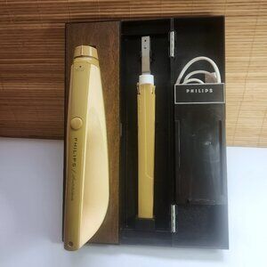 Vintage Philips Electric Carving Knife with Wall Mount Holding Tray